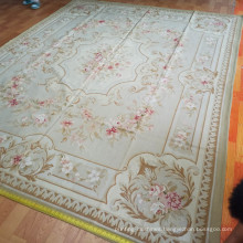 Aubusson Carpet 9X12 Large Size French Wool Carpets 8X10 Light Colors for Living Room Bedroom